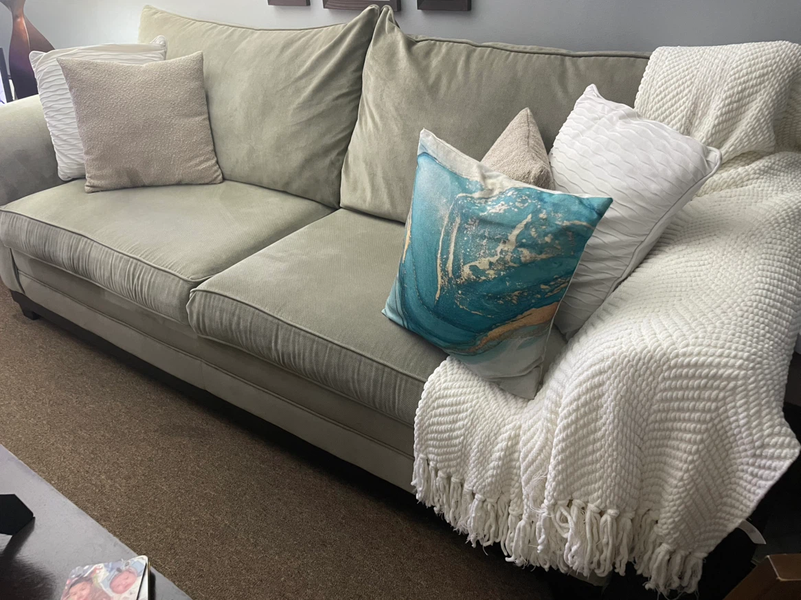Abstract Print Accent Pillow