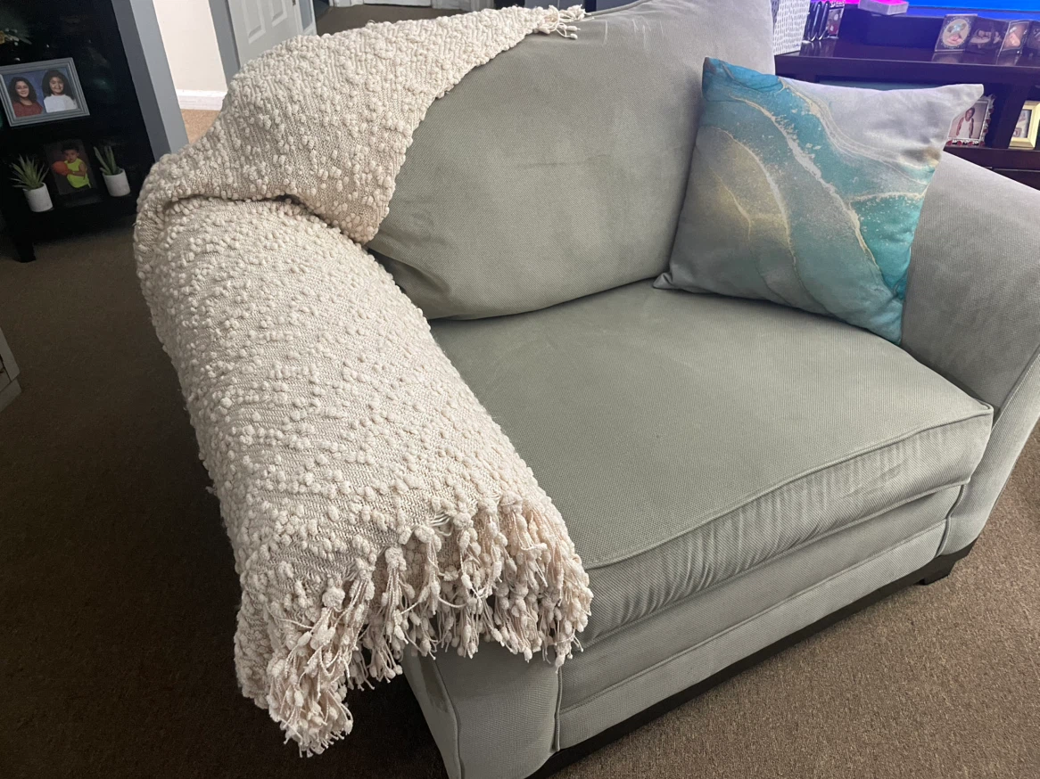 Abstract Print Accent Pillow - photo 2