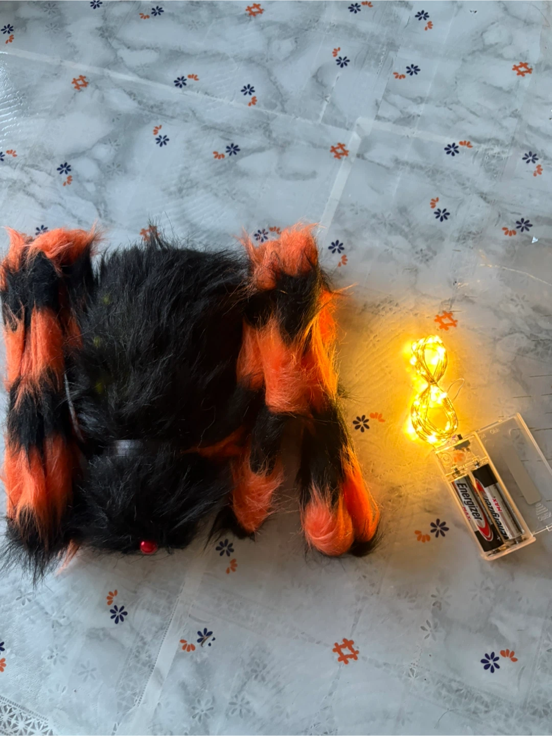 Giant Light-Up Halloween Spider with LED Lights – 49”