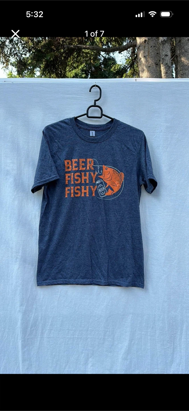 Gildan Beer Fishy Fishy Tee Shirt