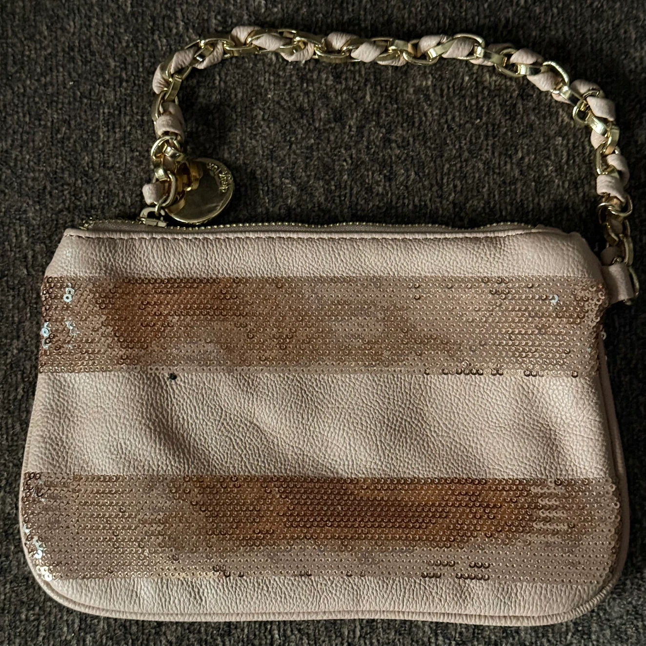 Brand New • Blush Pink DEUX LUX Sequin WRISTLET