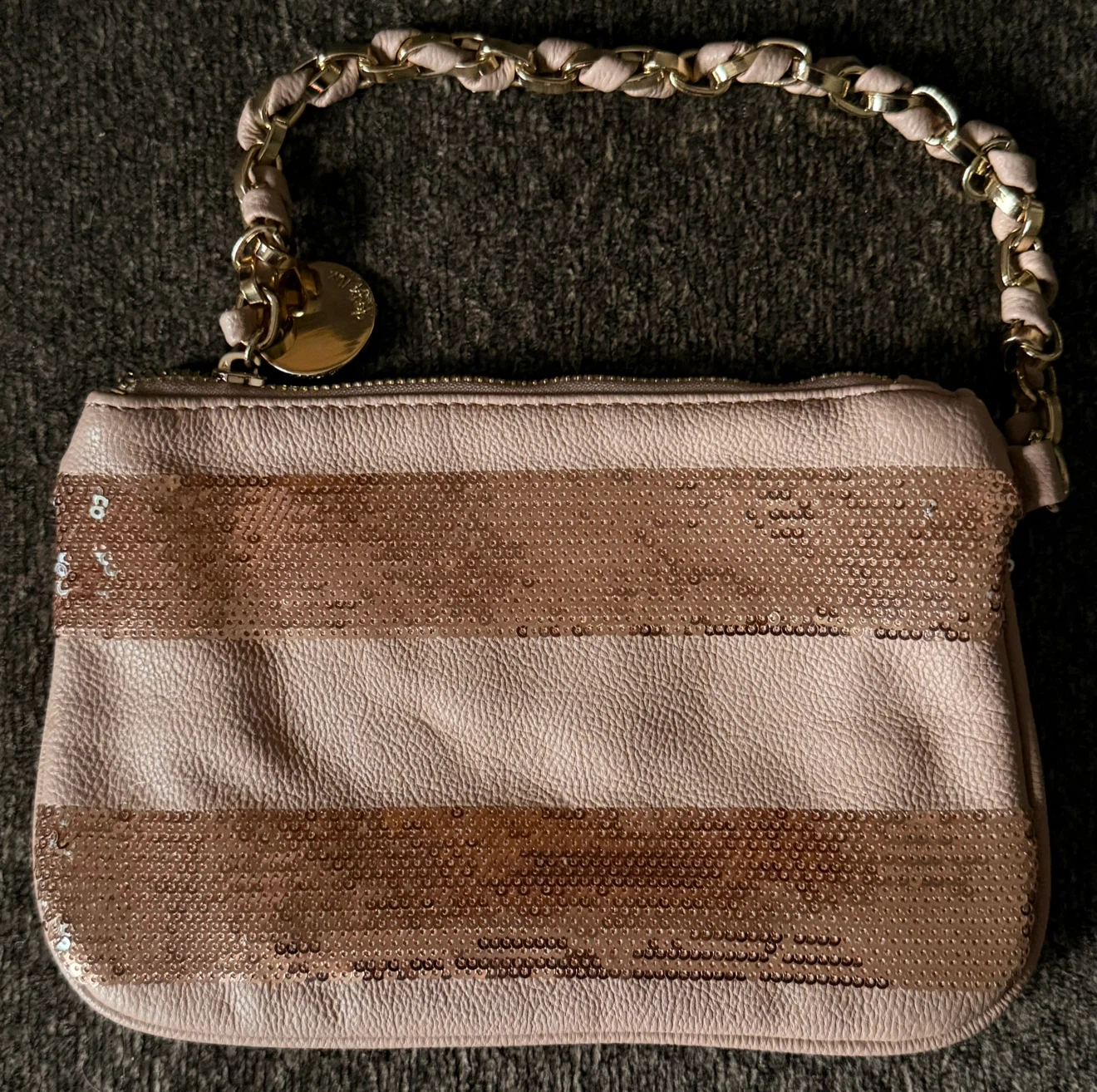 Brand New • Blush Pink DEUX LUX Sequin WRISTLET - photo 3