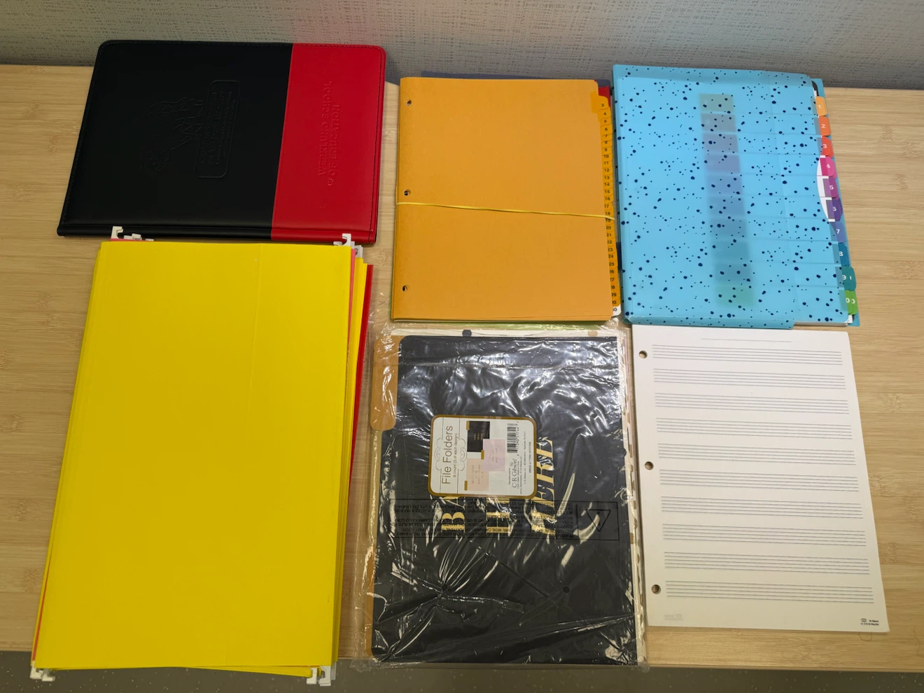 Assorted File Folders and Dividers