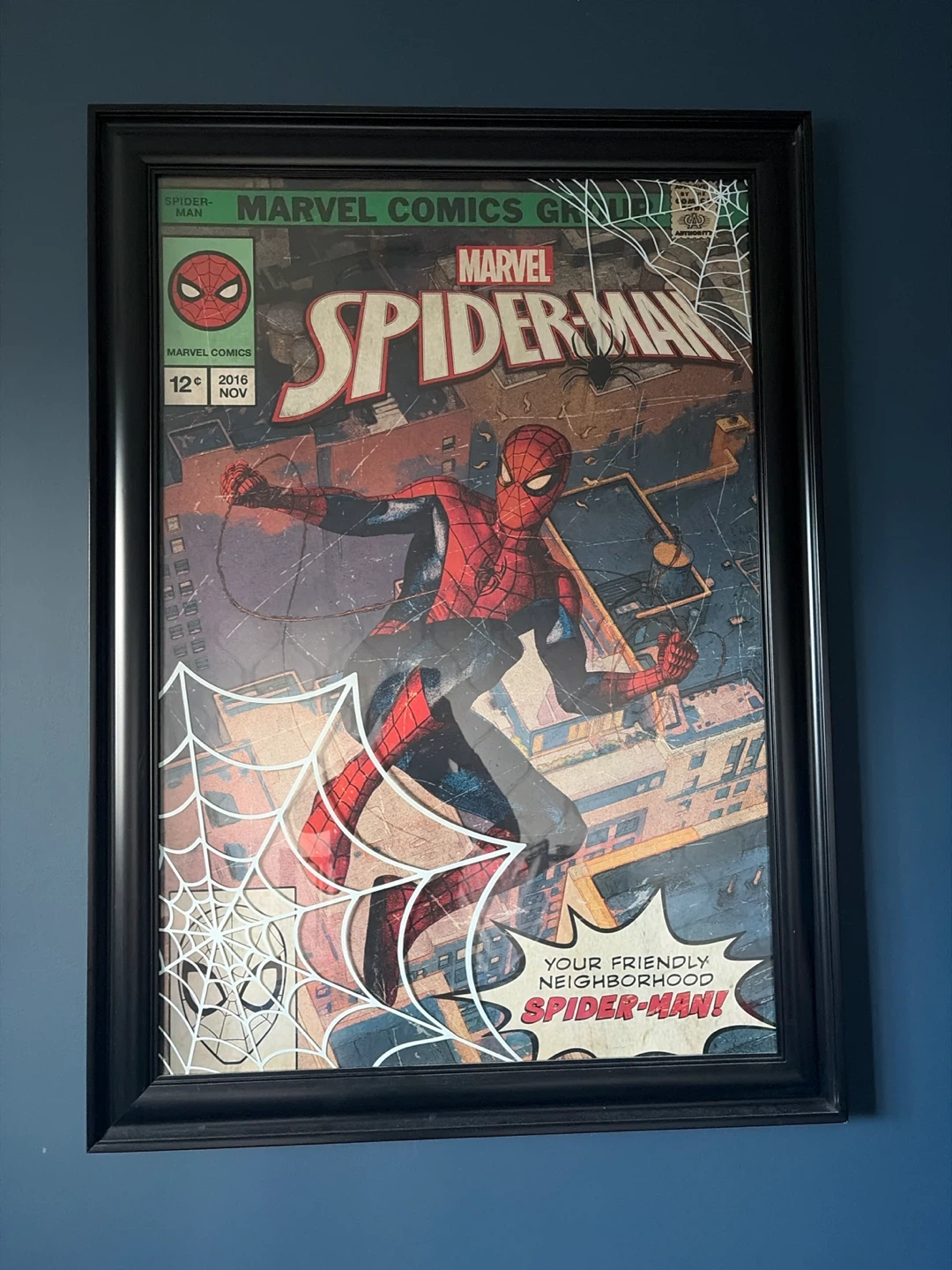 Framed Spider-Man Wall Art