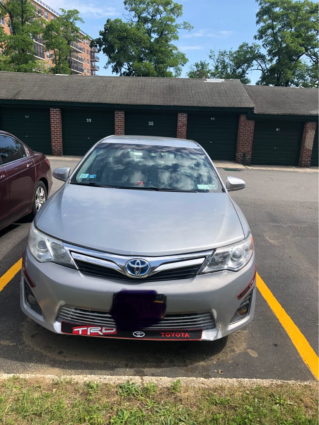 Silver Toyota Camry Hybrid