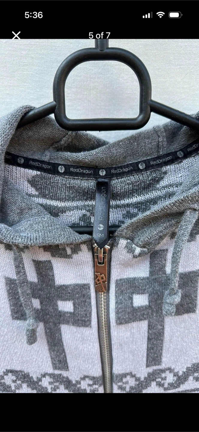 Red Dragon Zip Up Sweater - photo 5
