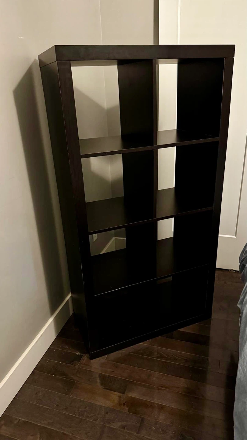 IKEA KALLAX 2x4 Shelf Unit — Black-Brown - photo 2