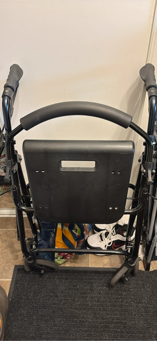 Black Folding Rollator Walker - photo 3