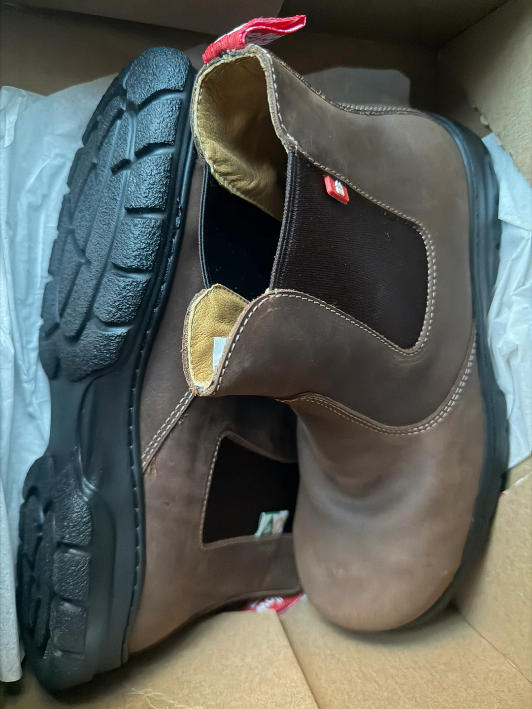 Mellow Walk Brown Safety Boots Size 8 - photo 2