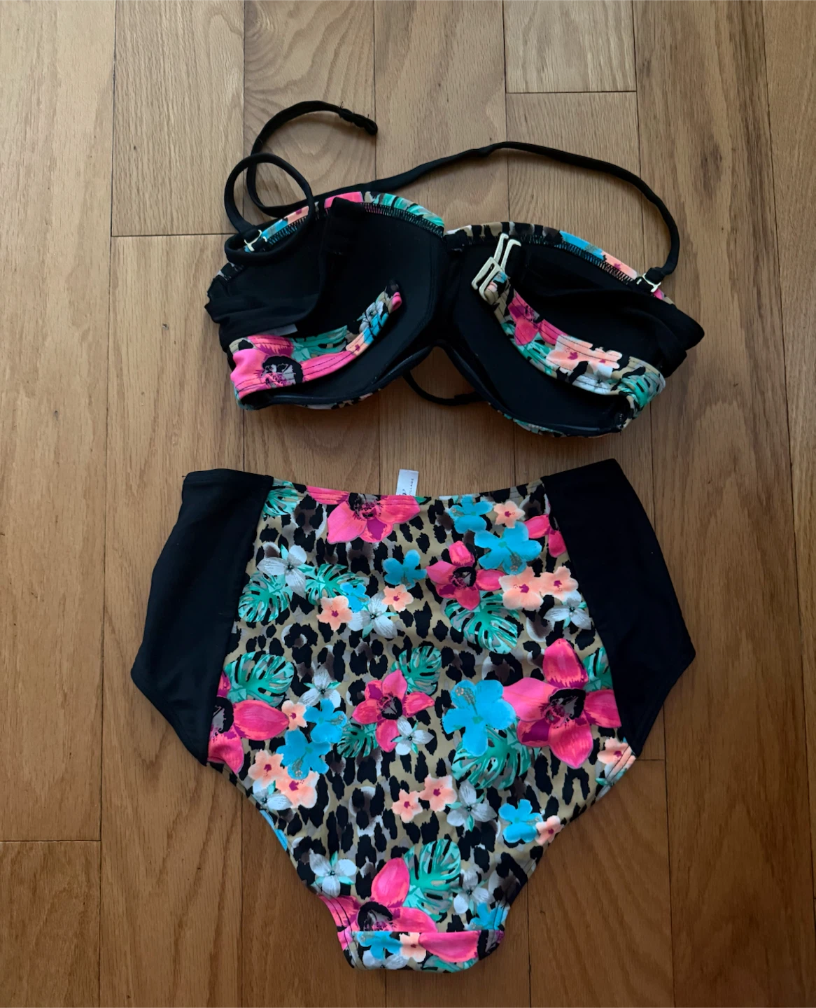 Bikini Village floral leopard print bikini set - photo 3