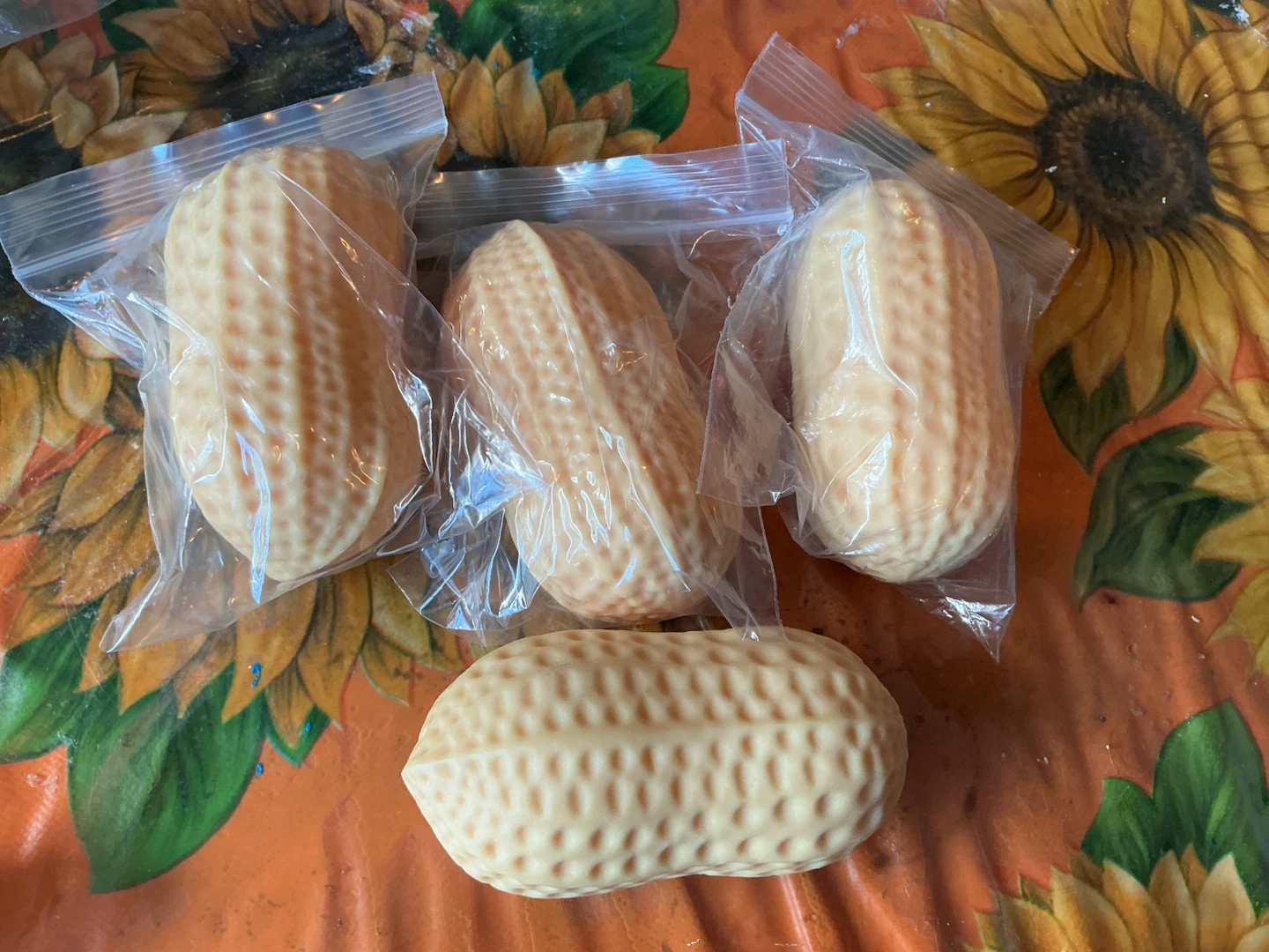 Set of 4 Peanut Squeeze Fidget Toys