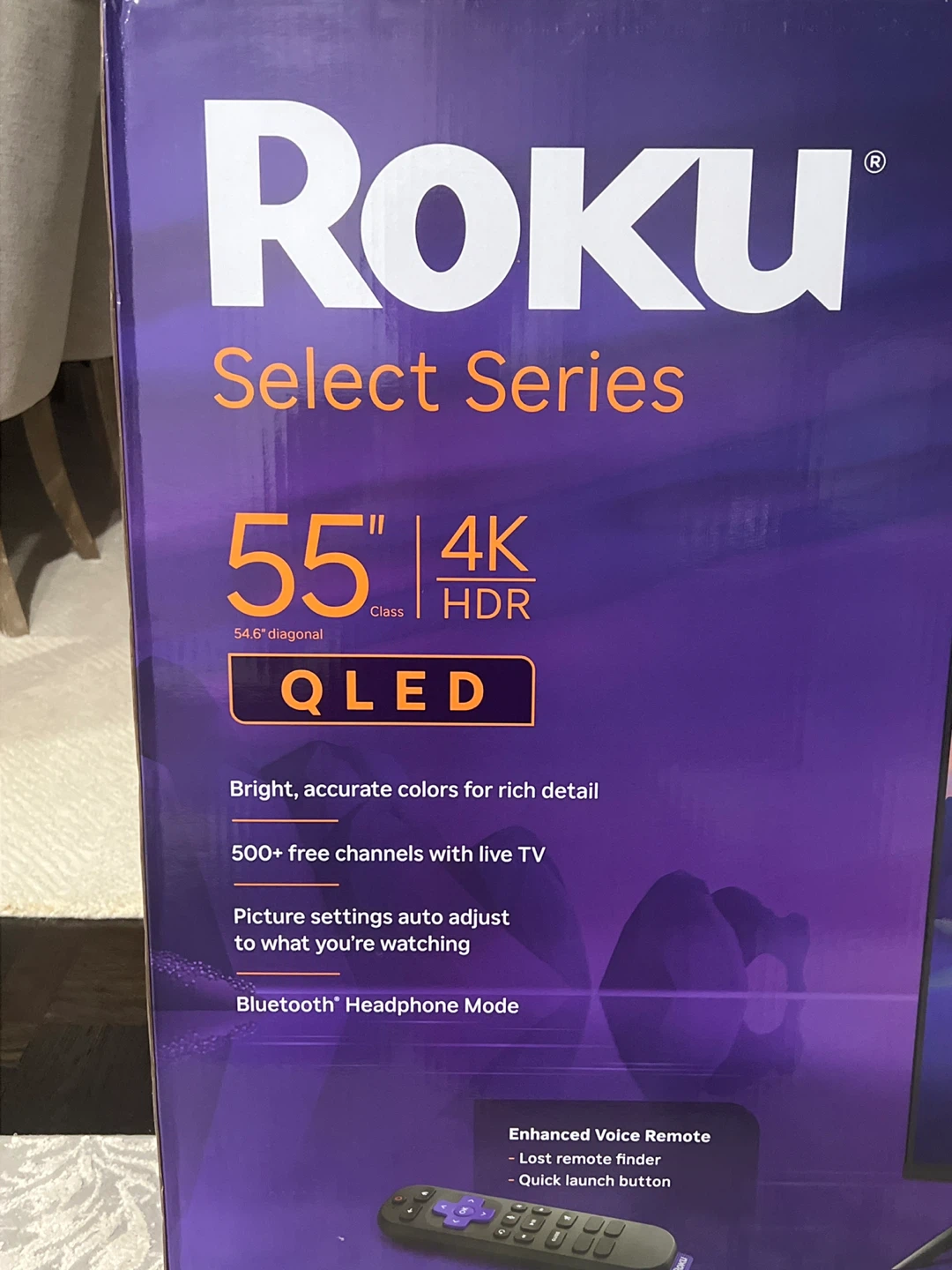 Roku Select Series 55 inch 4K HDR QLED TV - photo 2