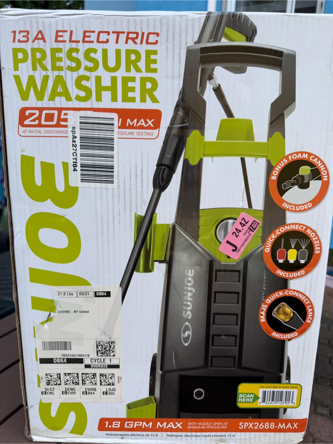 Sun Joe SPX2688-MAX Electric Pressure Washer