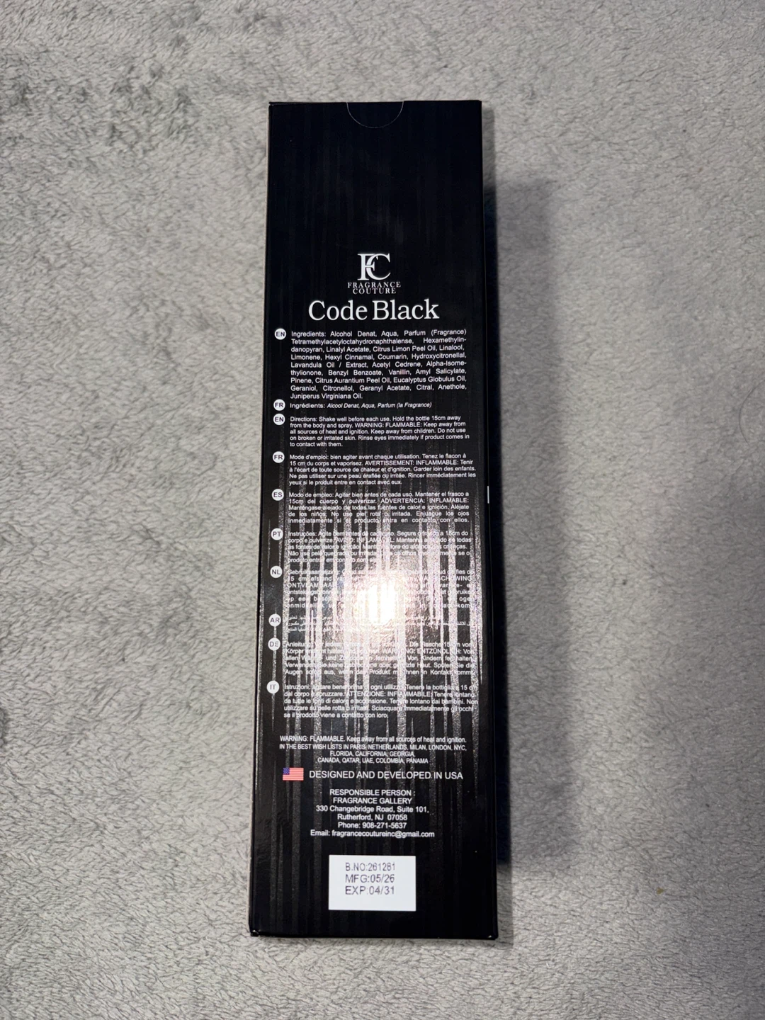 Fragrance Couture Code Black Eau de Parfum 100ml - photo 2