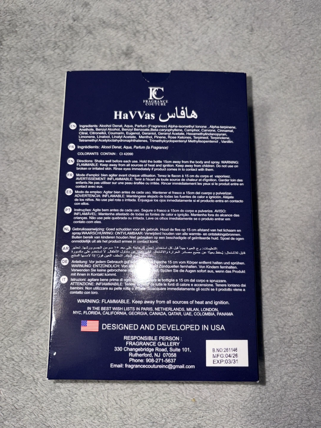 Fragrance Couture HaVVas Eau de Parfum 100ml - photo 3