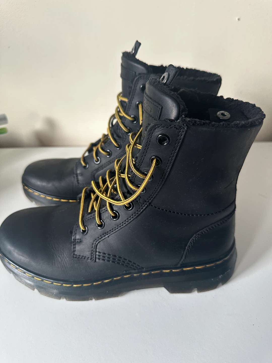 Dr. Martens Black Faux Fur Lined Boots - photo 2