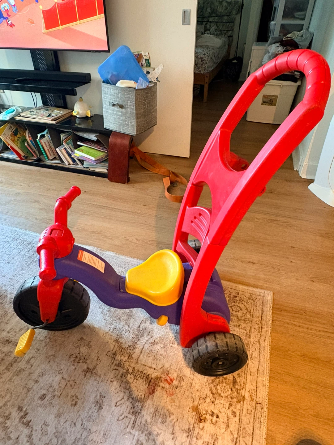 Fisher-Price Kids Tricycle with Push Handle