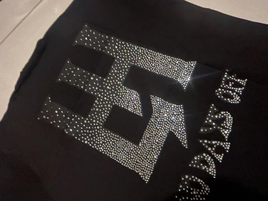 Life Hustlers Rhinestone T-Shirt Black - photo 2