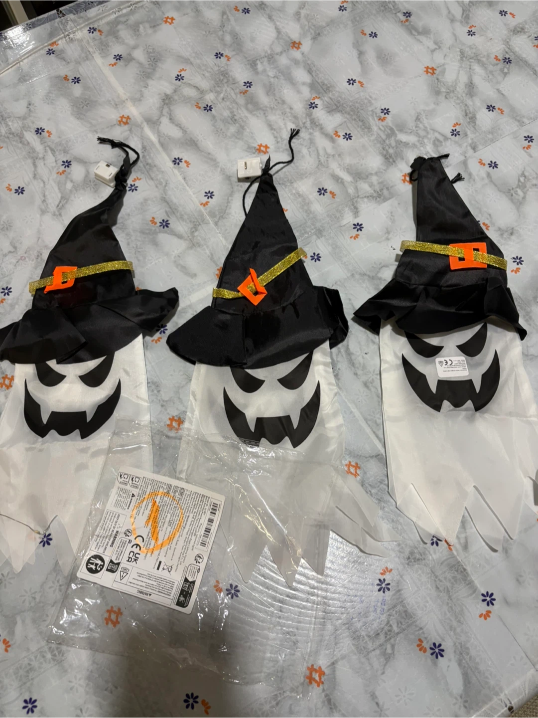 3-Pack Light-Up Halloween Ghost Witch Decorations - photo 4
