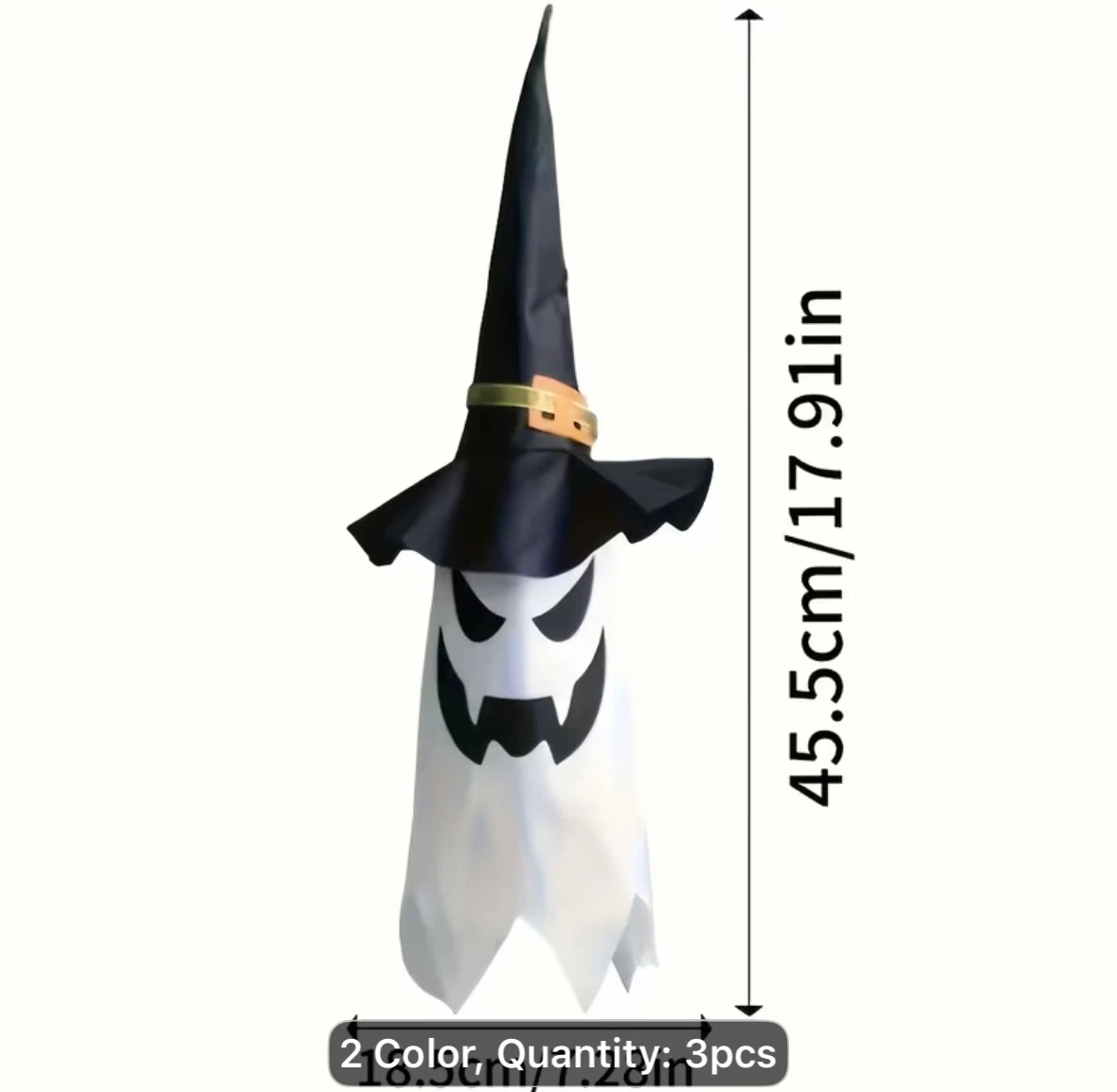 3-Pack Light-Up Halloween Ghost Witch Decorations - photo 5