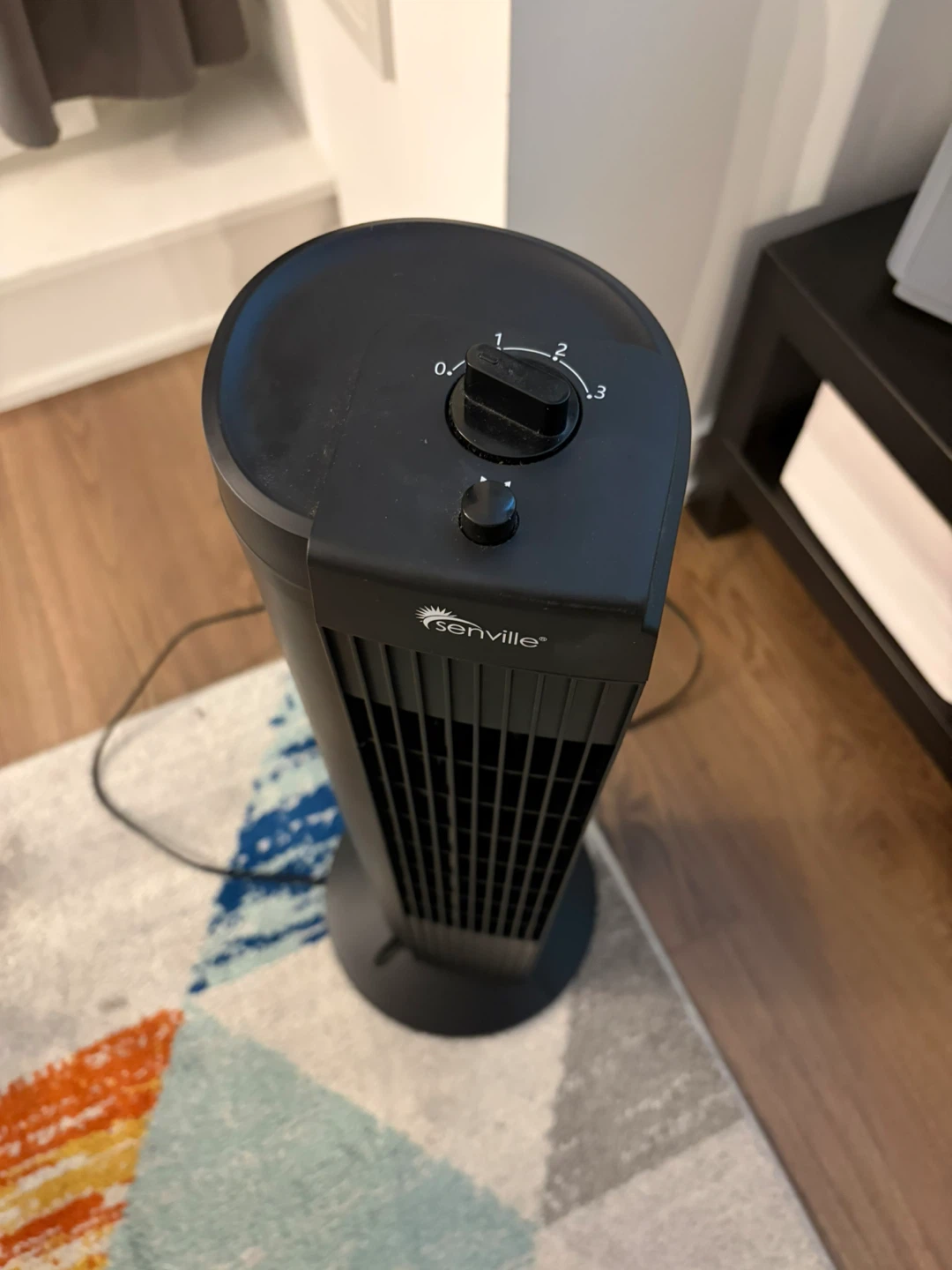 Senville Black Tower Fan - photo 2