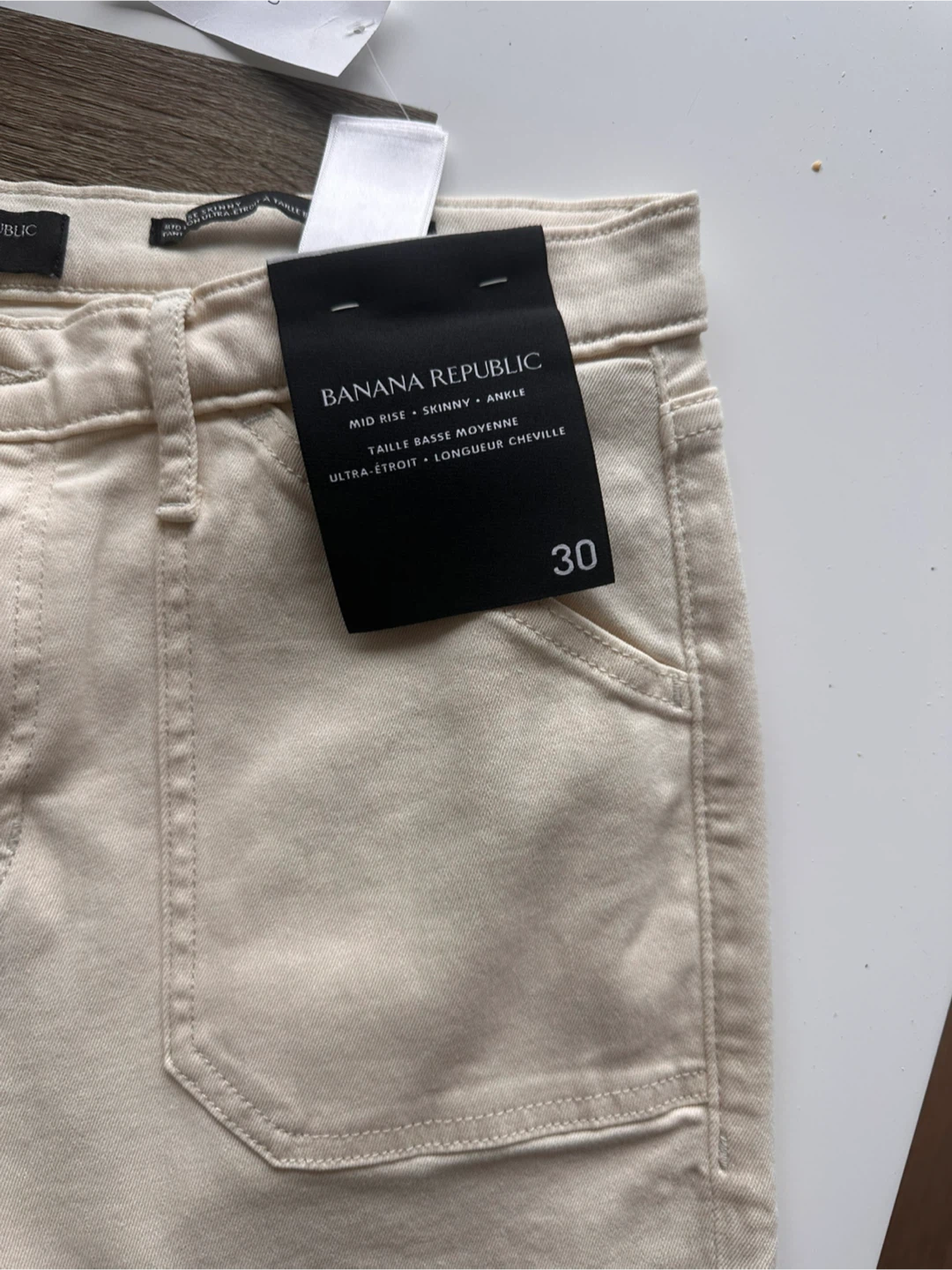 Banana Republic Mid Rise Skinny Ankle Jeans Size 30 - photo 2