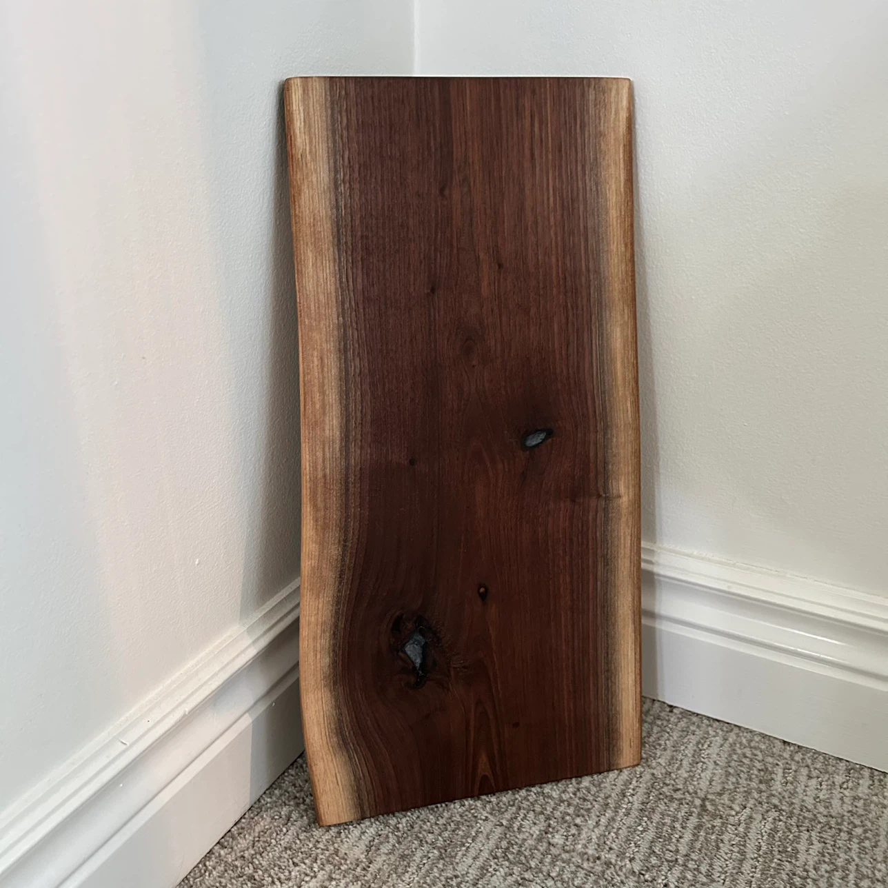 Live Edge Solid Walnut Wood Cutting Board - photo 5