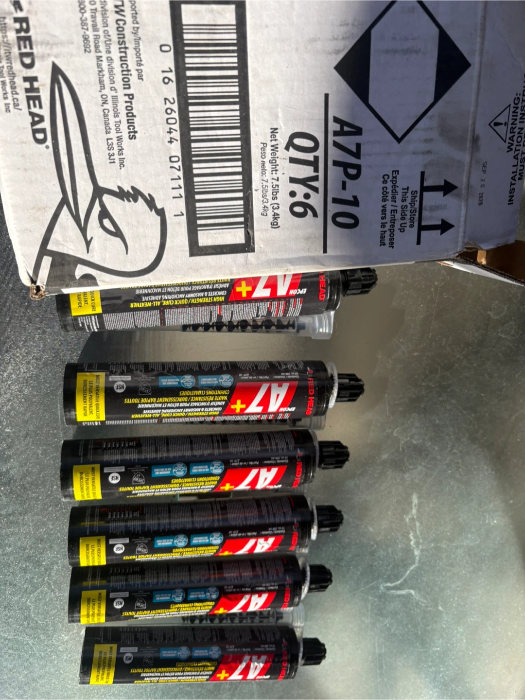Red Head Epcon A7+ Anchoring Adhesive - 6 Pack