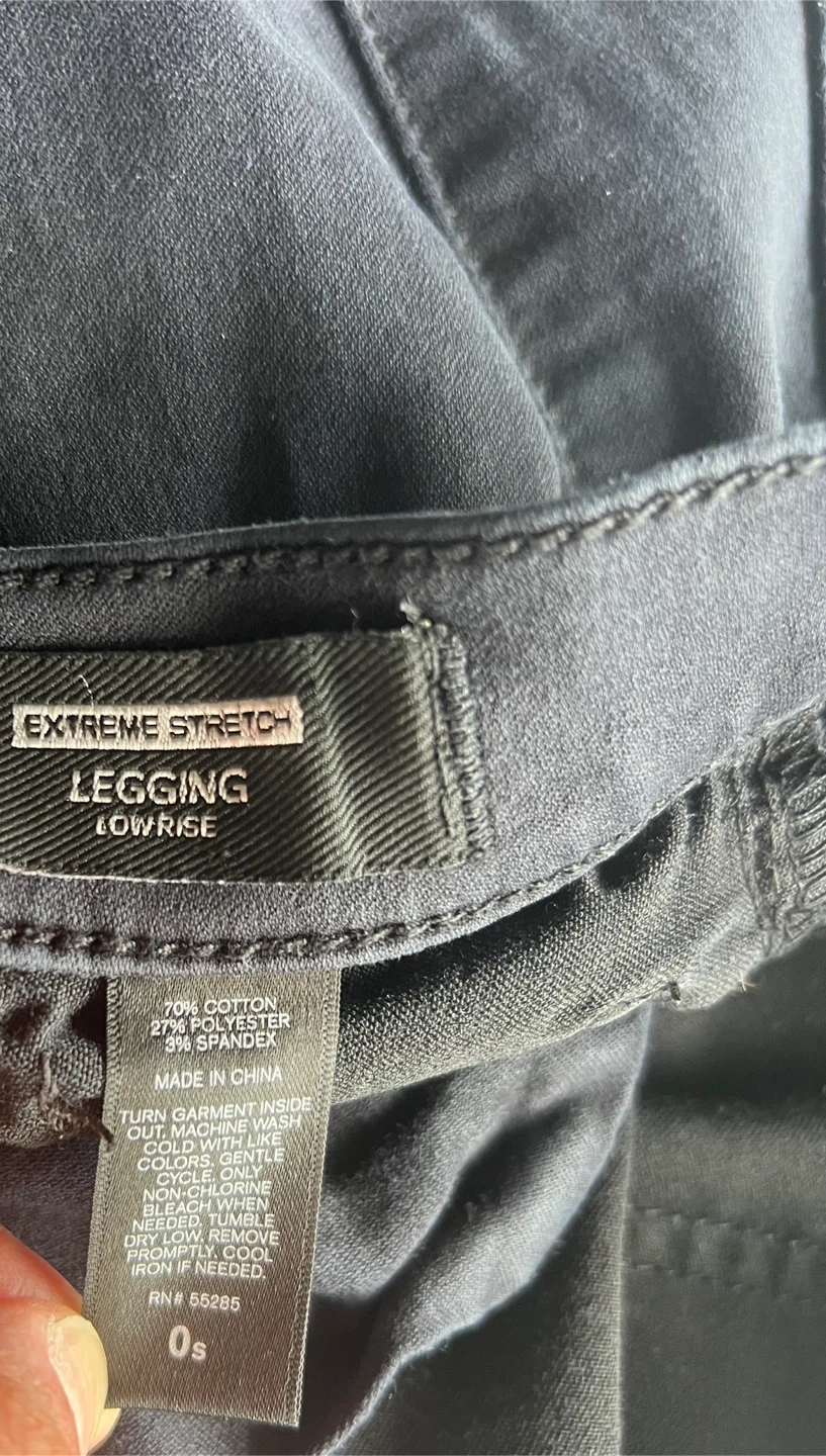 Express Extreme Stretch Low Rise Legging Jeans Black - photo 4