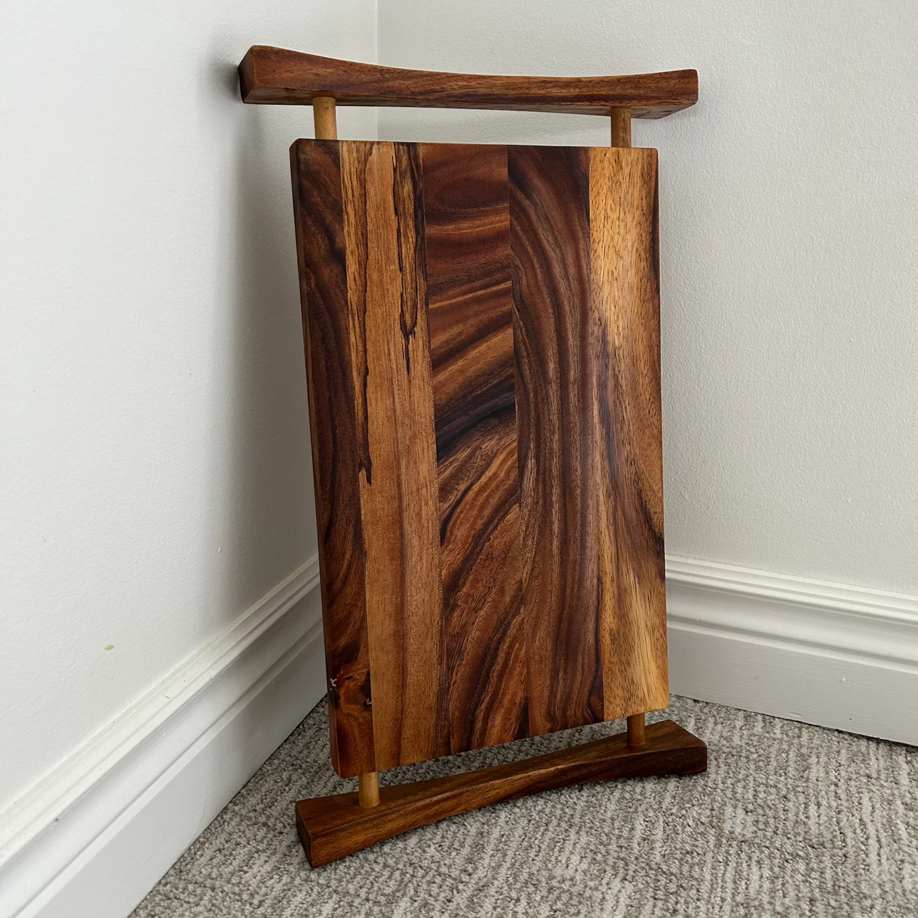 Solid Wood Cutting Board With Handles