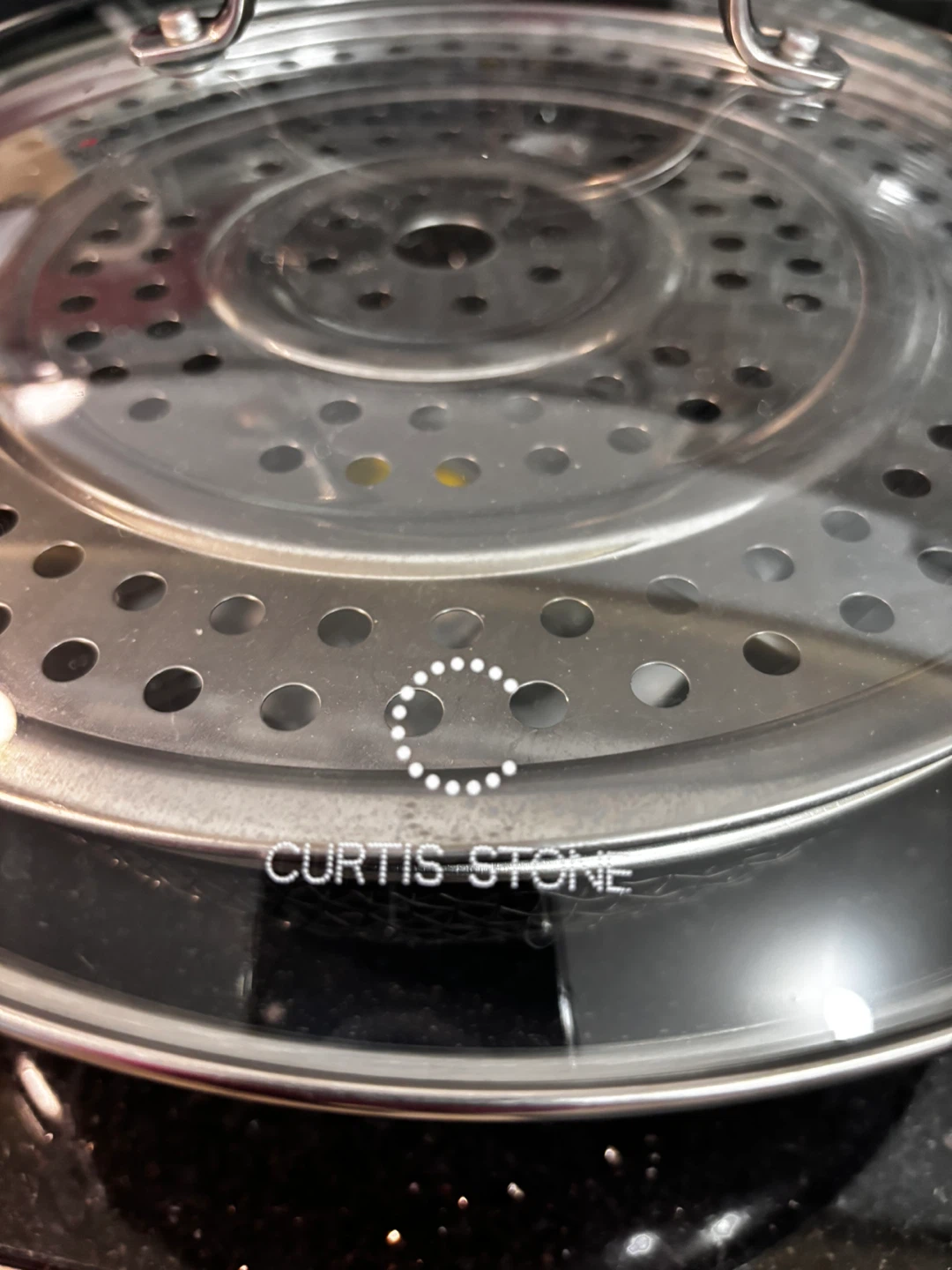 Red, Curtis Stone Multipurpose Pan with Lid and Accessories - photo 5