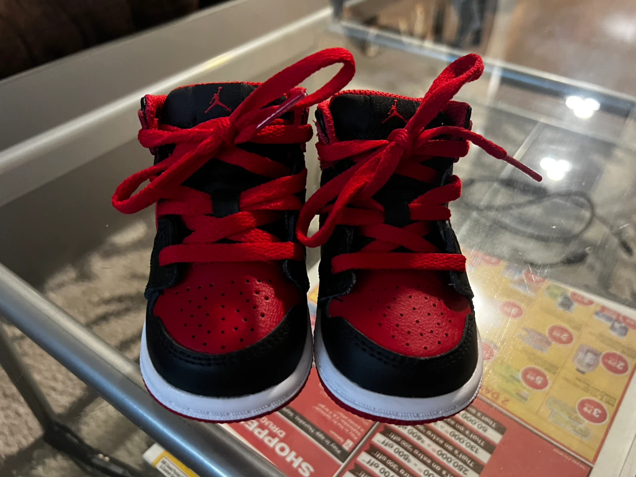 Jordan 1 Mid Crib Shoes - Size 4C - photo 2