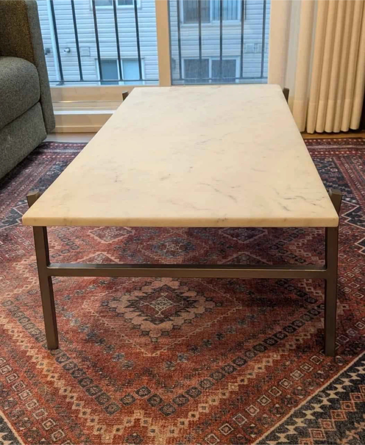 CB2 Marble Coffee Table