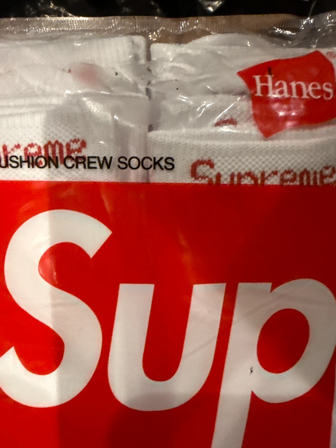 Supreme Hanes Cushion Crew Socks 4-Pack White - photo 3