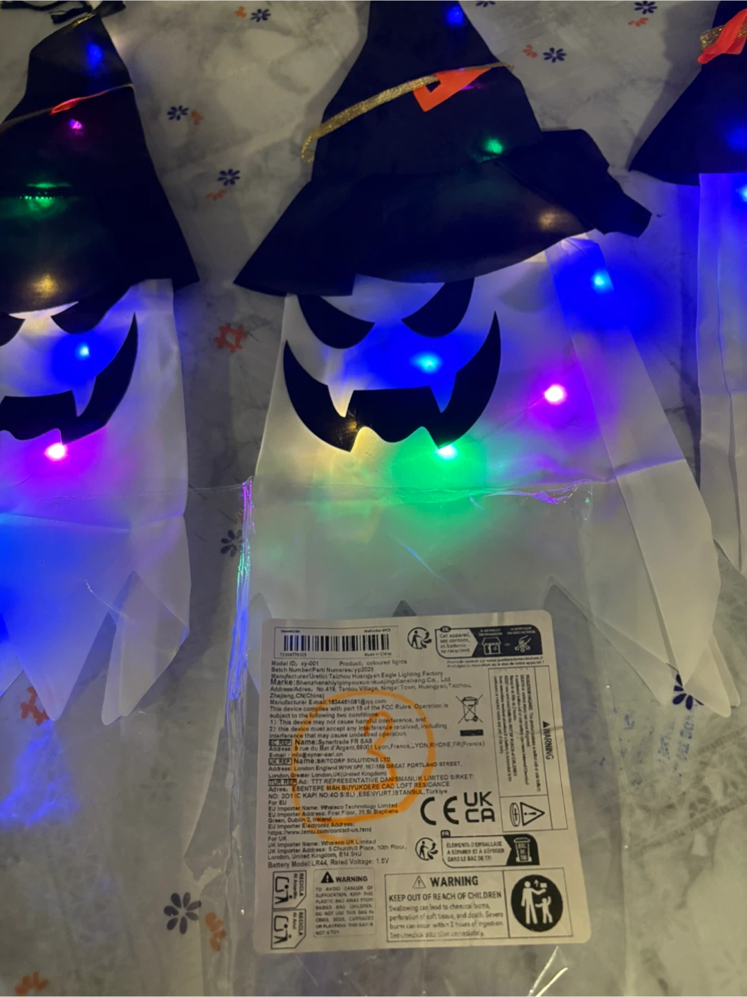 3-Pack Light-Up Halloween Ghost Decorations - photo 3