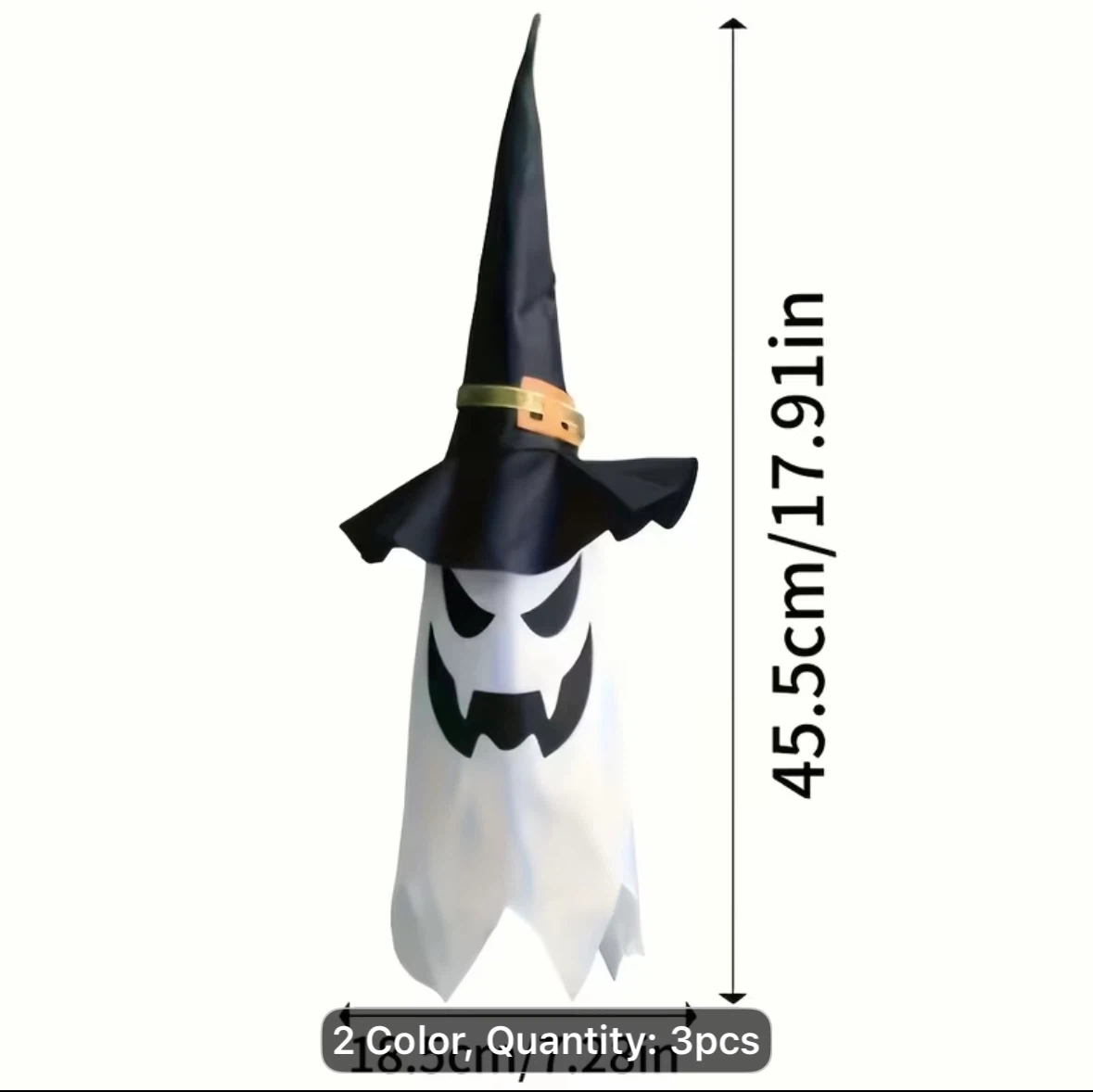 3-Pack Light-Up Halloween Ghost Decorations - photo 5