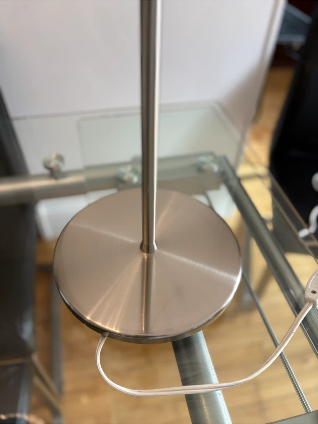 Modern Brushed Nickel 6-Light Flexible Arm Table Lamp - photo 4