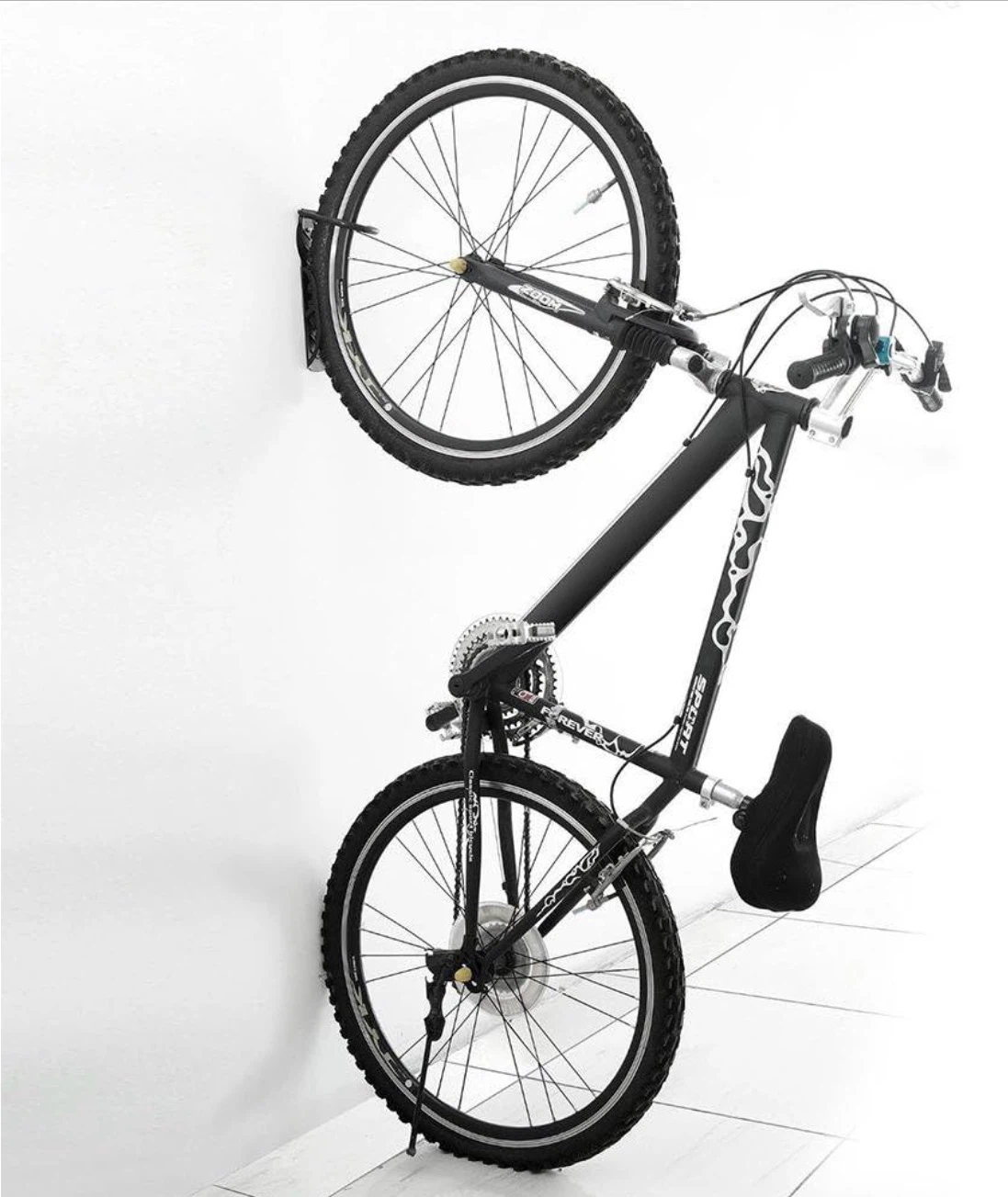 SortWise 2 Pack Bicycle Bike Adjustable Wall Mounted Hook Rack - photo 3