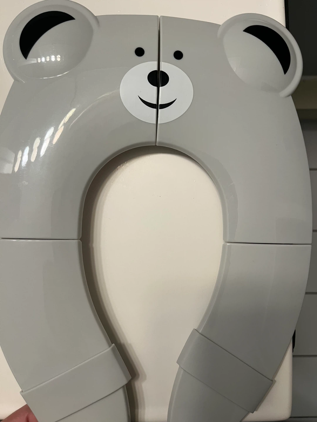 PandaEar Foldable Travel Potty Seat - Grey Bear