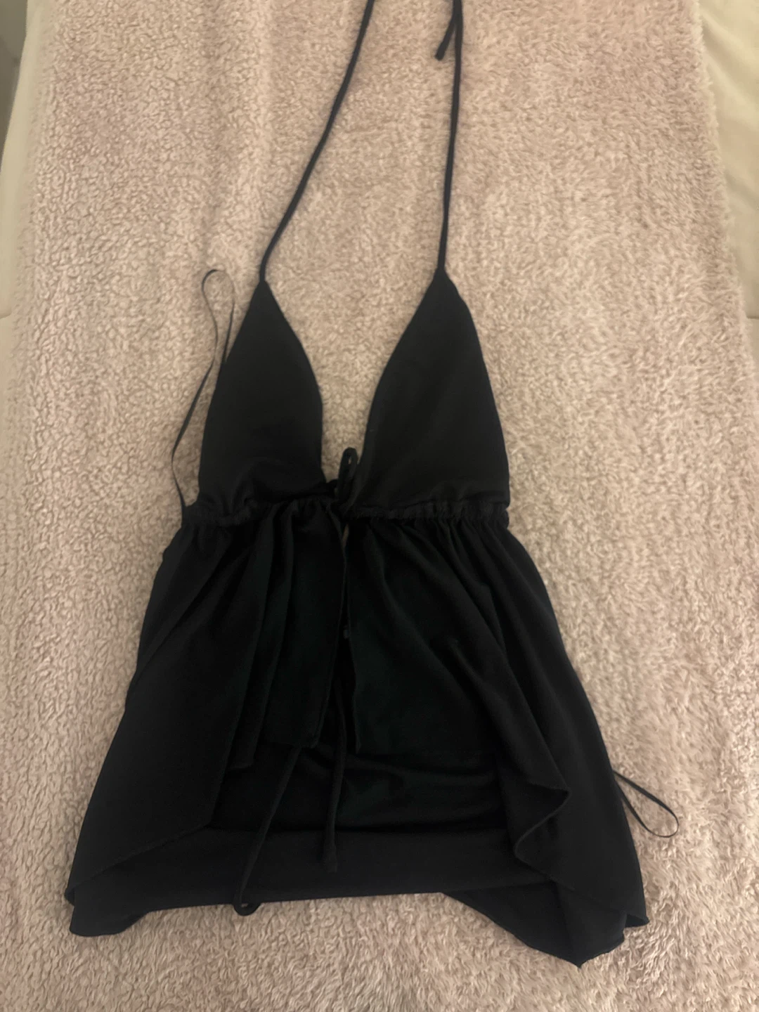 Black Halter Top
