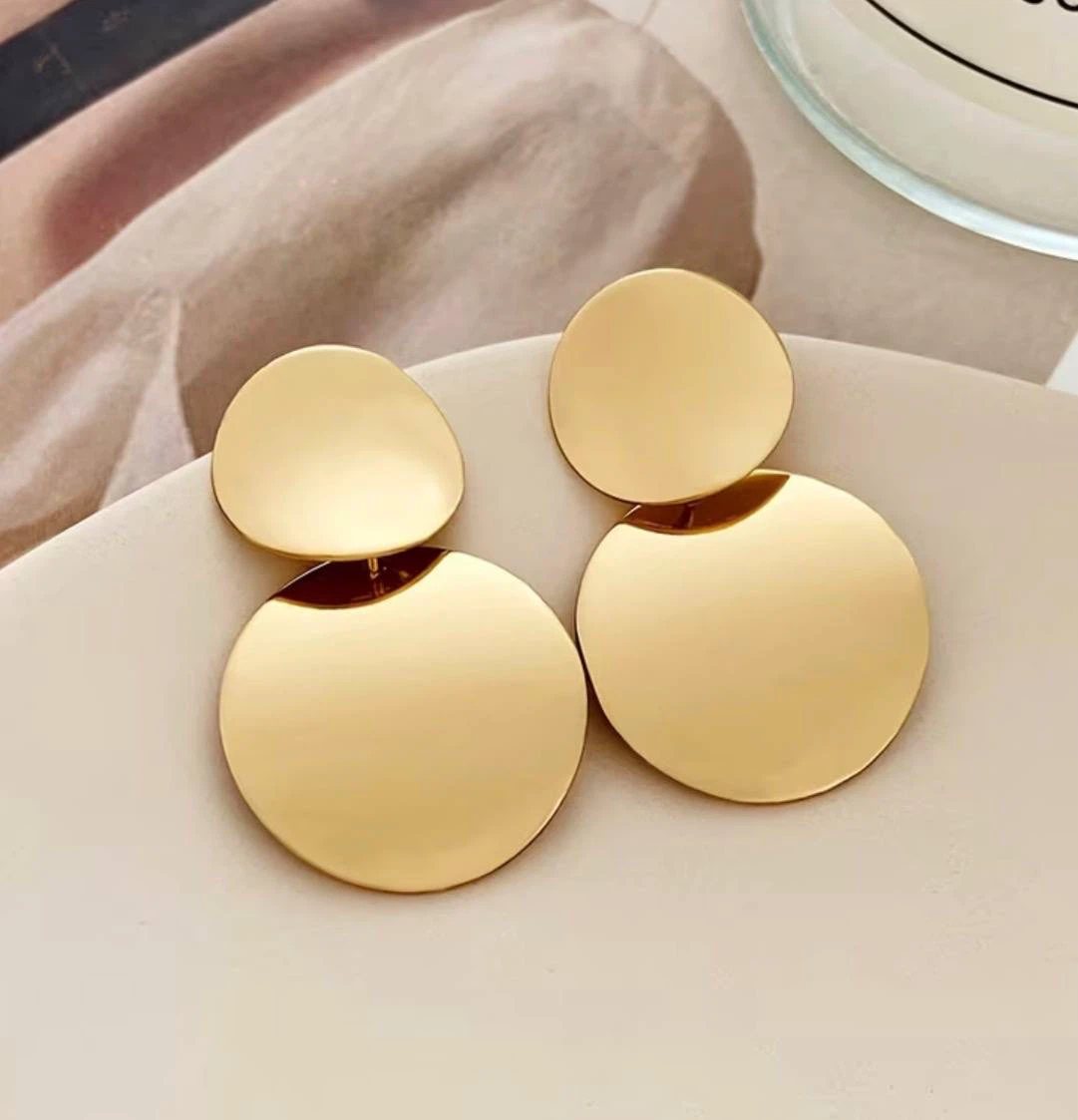 Golden Trio Statement Earring Set - photo 5