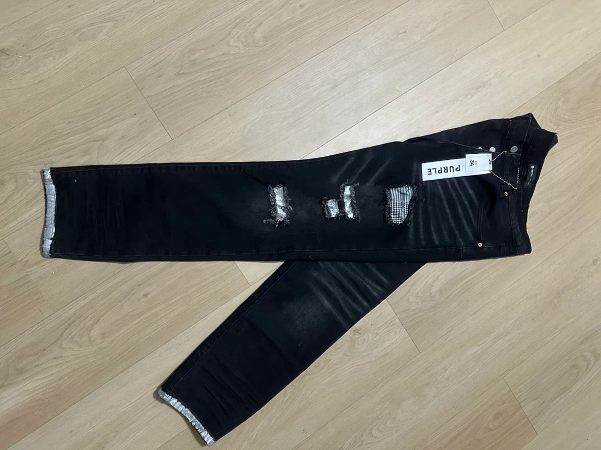 Purple Brand Distressed Denim Jeans(  only black) - photo 2