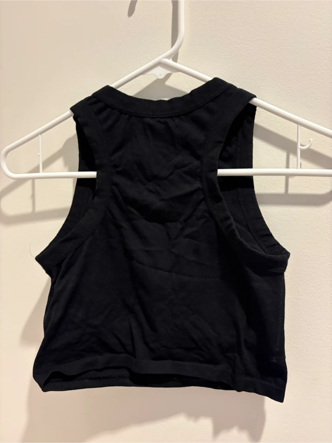 Black Cropped Tank Top - photo 2