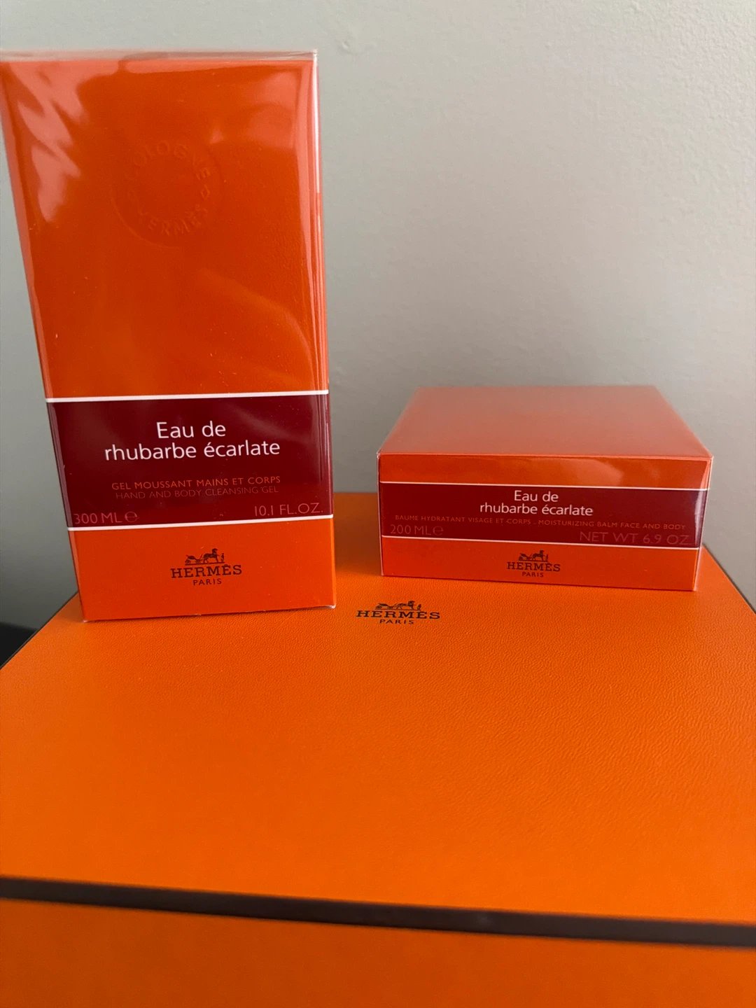 Hermes Eau de Rhubarbe Ecarlate Set