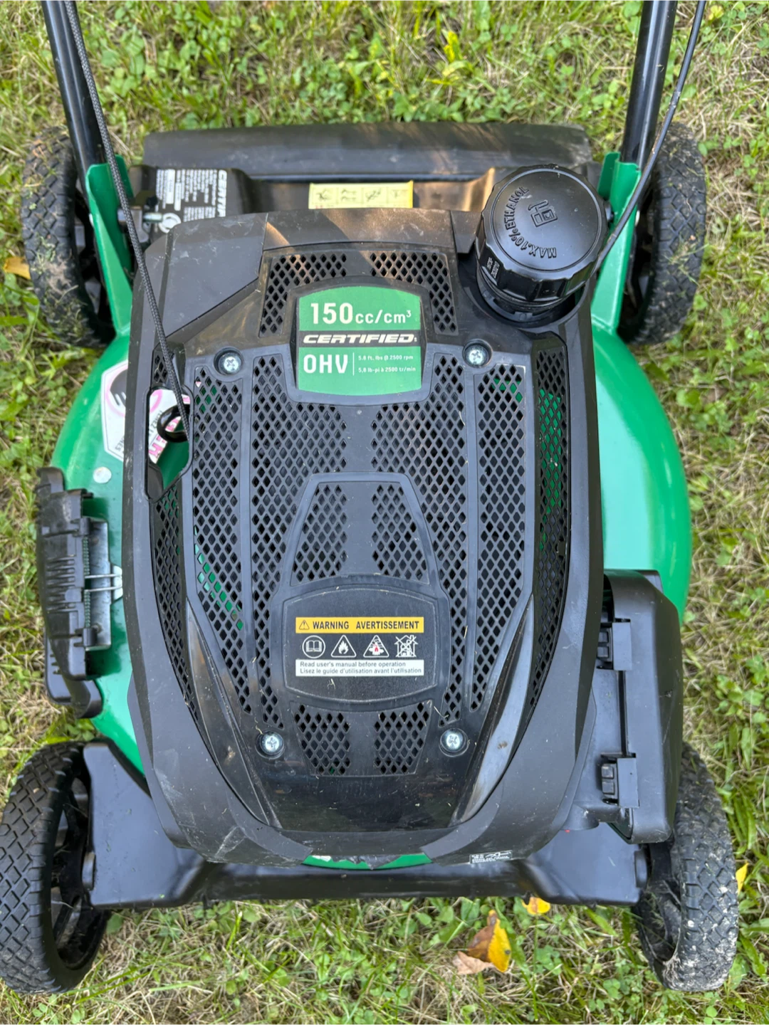 Certified 150cc Gas Powered Lawn Mower - photo 3