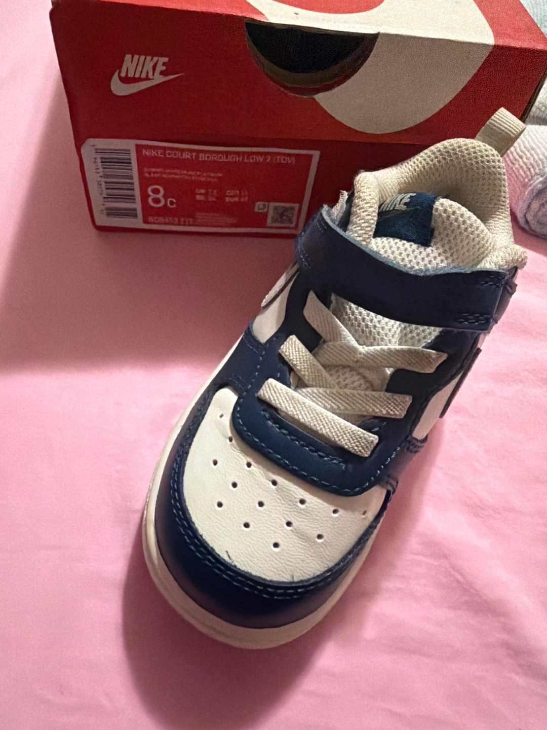 Nike Court Borough Low 2 TDV Toddler Shoes - photo 2