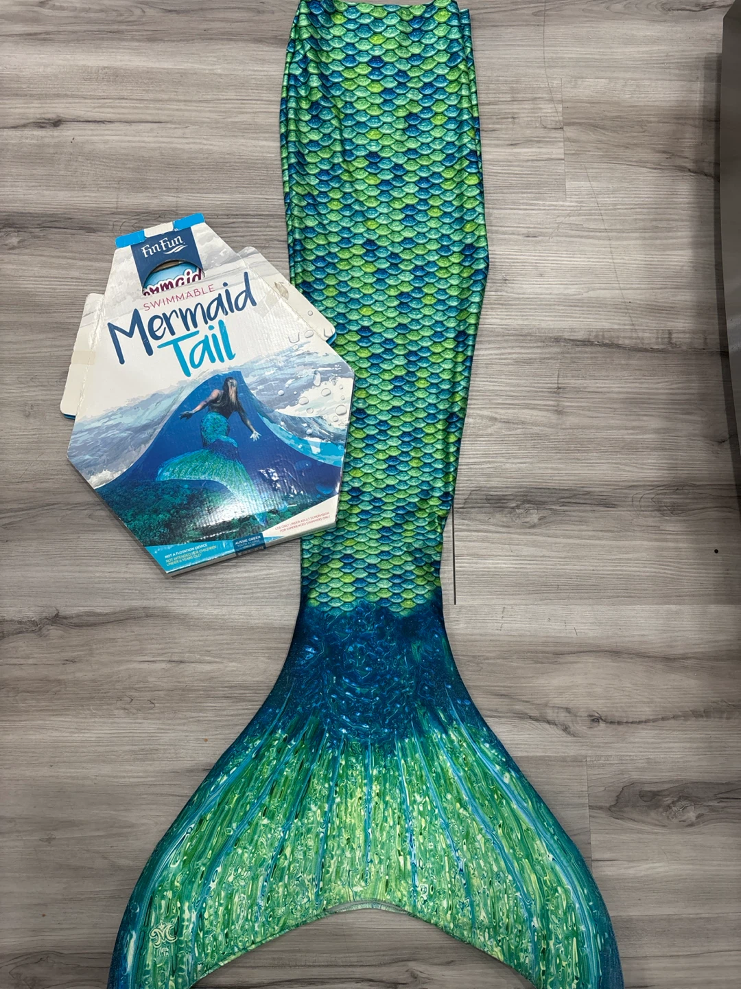 Fin Fun Swimmable Mermaid Tail - Aussie Green