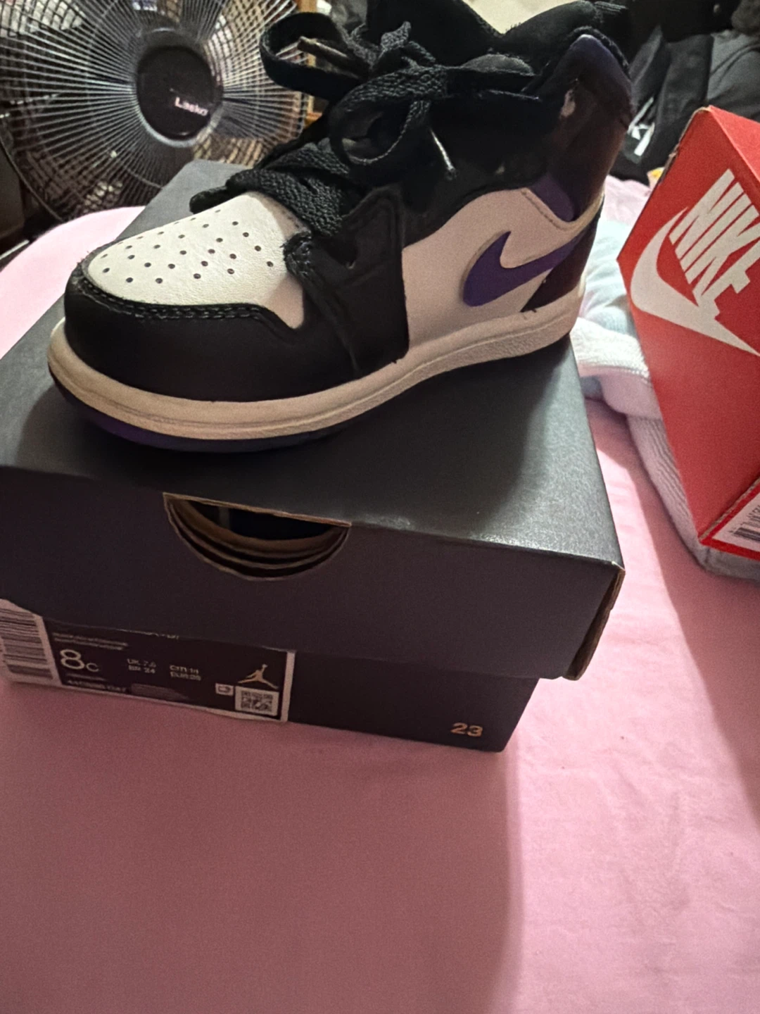 Nike Air Jordan 1 Mid Toddler Shoes Size 8c