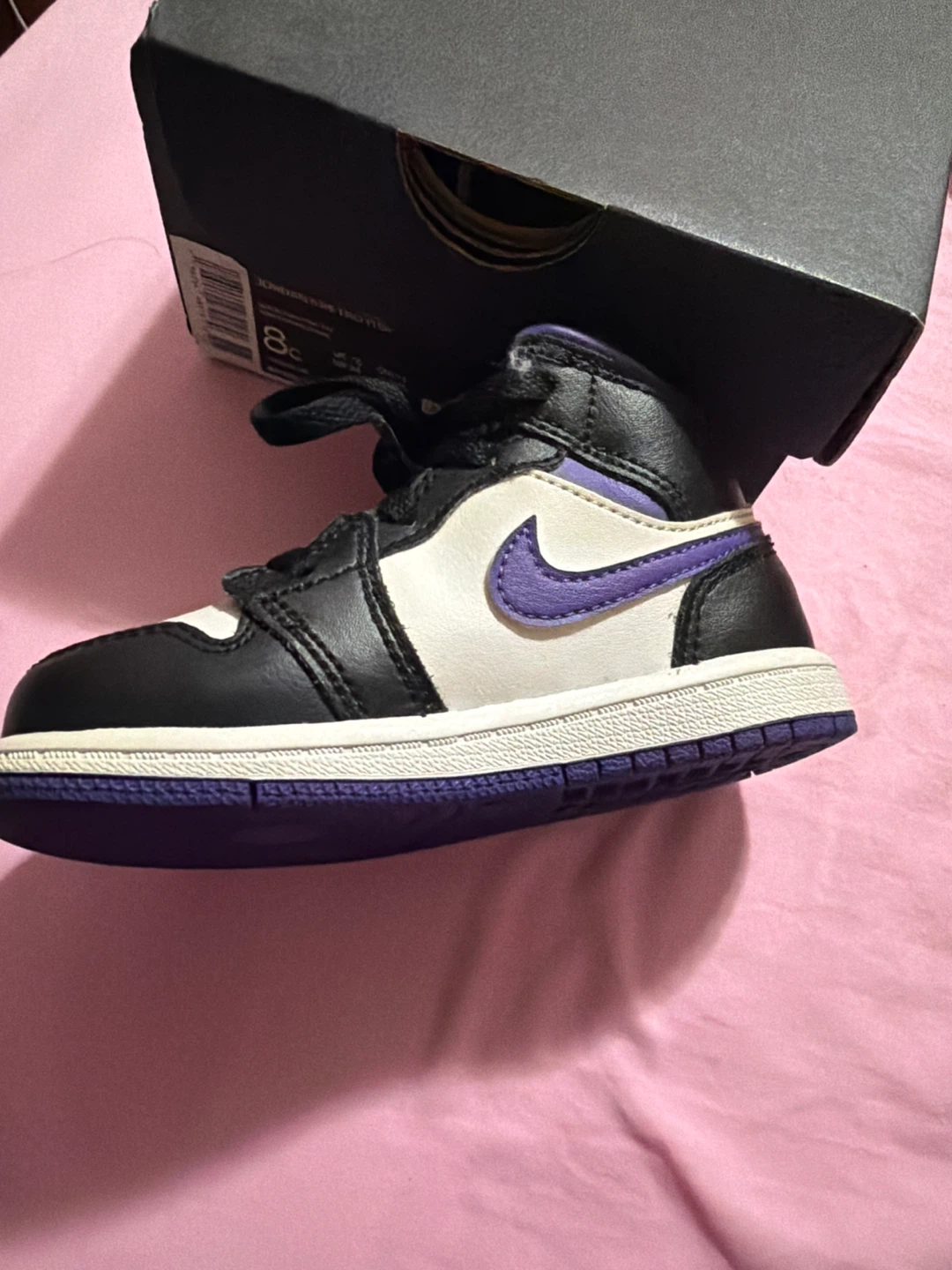 Nike Air Jordan 1 Mid Toddler Shoes Size 8c - photo 2