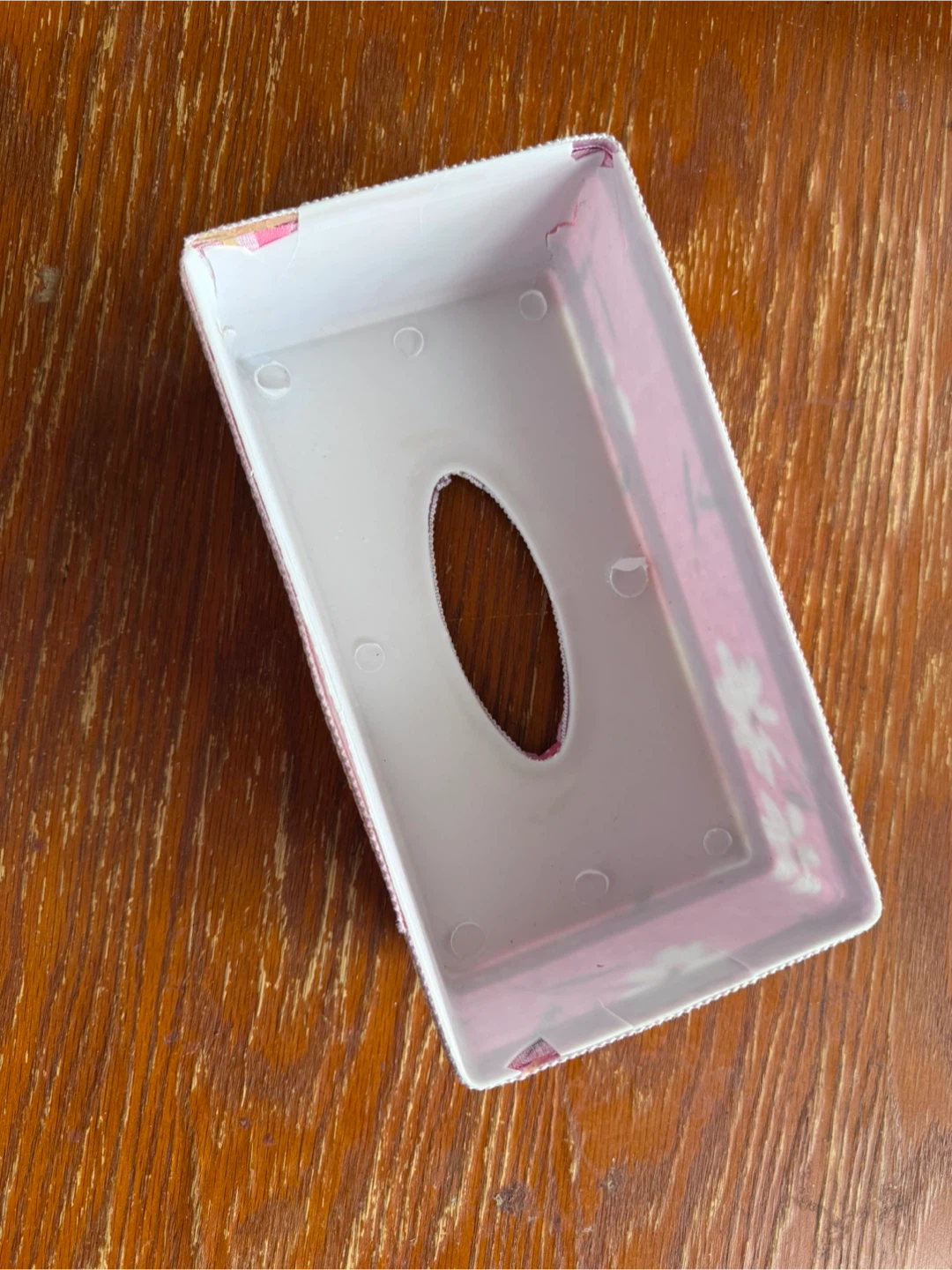 Pink Floral Fabric Tissue Box Cover - photo 2